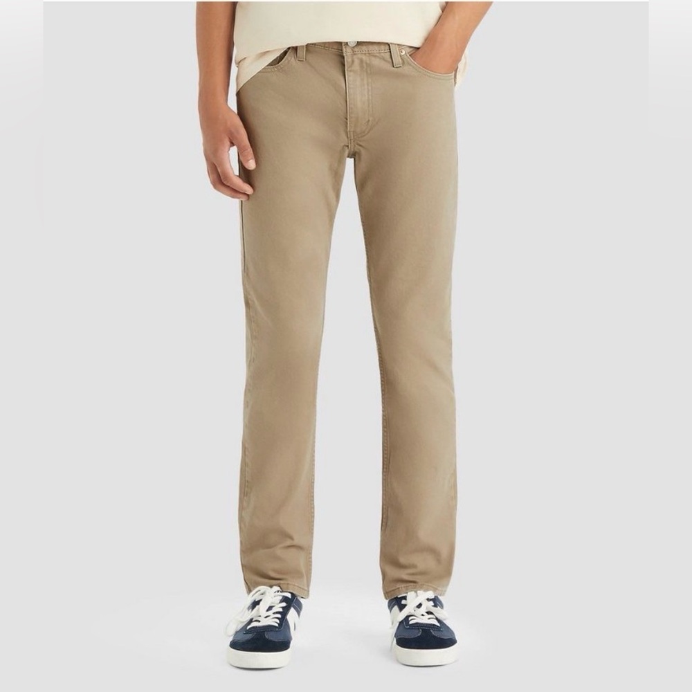 Levis 511 Slim Fit Pants Mens 32x32 Tan Khaki color Twill Trousers Classic